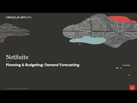 NetSuite Planning and Budgeting: Demand Forecasting
