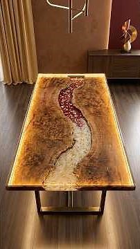 Making A Luxury LED Epoxy Resin River Table! 🪵