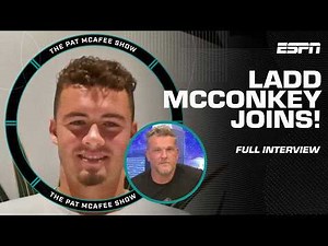 Ladd McConkey talks playing with Justin Herbert, Jim Harbaugh & more! | The Pat McAfee Show
