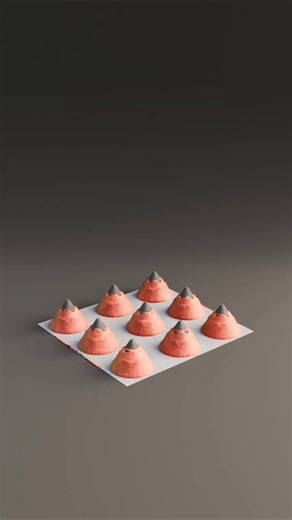 Blender Cloth Simulation | Blender | Blender 3d Simulation | Lot of Cone | Cloth #blender #shorts
