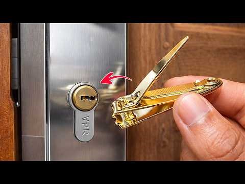 Emergency Trick to Open a Locked Door Without a Key Using Nail Clippers
