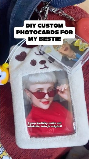 DIY Kpop style photocard for my friend z DM drogerie ❤️ #tutorial #kpop #diy #photocard #craft #meme