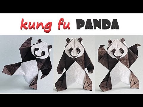How to make Origami Panda, step by step tutorial