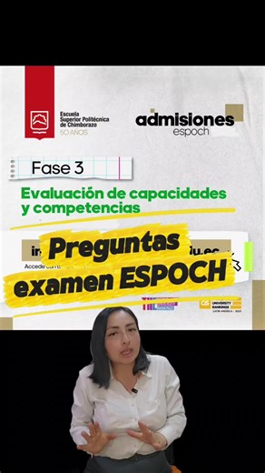 Distribución Preguntas ESPOCH 2026: Cambia Según tu Campo ESPOCH: Artes (énfasis matemática/lengua). Ingenierías (matemática/física). Salud (química/biología). Simuladores siguen esta misma distribución. 📲 ¿Rindes el examen de la ESPOCH? Enfoca tu estudio en lo que realmente evaluarán. Únete a nuestro canal de WhatsApp. ¡Link en el perfil! #ingresouniversidadesecuador #registronacional2026 #admision2026 #senescyt #ingresoalau