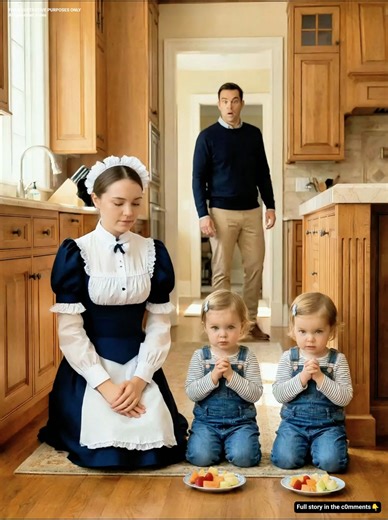 The boss came home early for lunch—and what he saw his cleaning lady doing on the kitchen floor stopped him cold. It was nearly noon when Mr. Whitaker returned home earlier than usual. A meeting had been canceled, and on impulse, he unlocked the front door and stepped into the quiet house. The faint scent of lemon cleaner hung in the air. “Hello?” he called out. No answer. He assumed Maria, the cleaning lady, was working somewhere in the back. She had been with his family for almost a year—effic