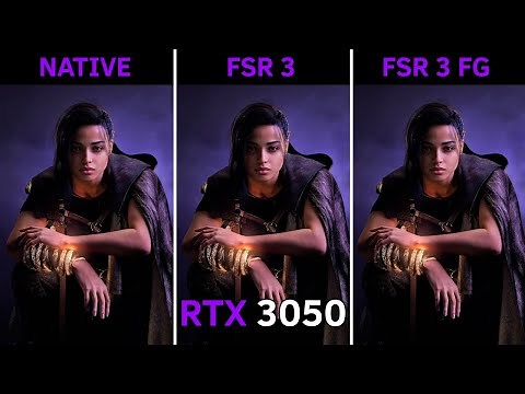 FSR 3 Frame Generation: RTX 3050 | ON vs OFF | Native vs FSR 3 FG (Forspoken)