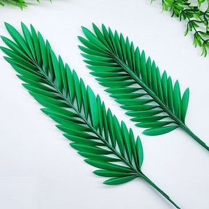 Wow!! Beautiful & easy paper leaf making very easy tutorial at home - Room wall decoration ideas with paper leaves #leaf #diy #decor | Origami Art & Crafts