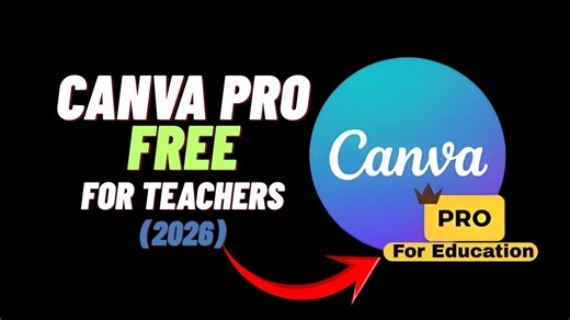Get Canva Pro FREE for Teachers (2026) Want Canva Pro for free in 2026? If you're a teacher, you don’t need to pay! In this video, I’ll show you how to get Canva for Education step-by-step and unlock premium features legally. Follow the simple process and start creating like a pro today. 🎓✨ Follow Facebook Page Subscribe YouTube Channel #CanvaPro #CanvaForEducation #FreeCanvaPro #TeachersLife #DigitalTeaching #OnlineTeachingTools #ContentCreation #SocialMediaDesign #FreeForTeachers #canvatips #
