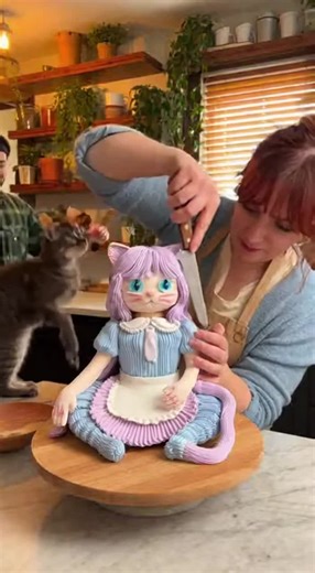 cake of cat #cat #viral #amazing #funny