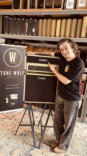 Just In: Colby Amps DTB50 Dual Tone Booster Head & 1x12 Cabinet! This is a really neat two channel amp with independent EQs, tone shifts, bright switches, and boosts for each channel. The cab features a Celestion Heritage G12-65 speaker, and the head sports 6L6 tubes. This hand wired amp does everything from bold, sparkling cleans, to bluesy crunch, to fully overdriven tones. In stock now at Tonewolf.com, or swing by our shop at Industry City to play in person! - #colbyamps #guitaramp #tubeamp #