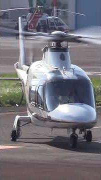 Helicopter Agusta A109E Power JA6801 Taxi to Takeoff