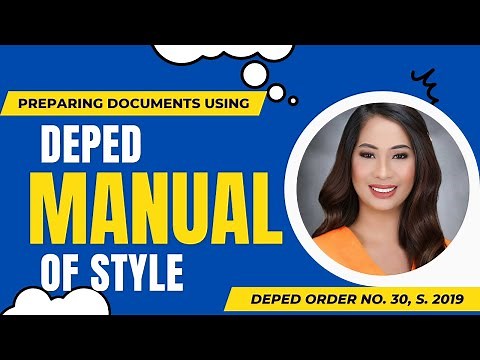 Discussion of DepEd Manual of Style (Part 1)