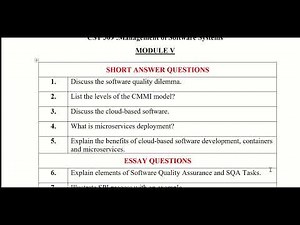 CST 309 : MSS : MODULE 5 : Important Questions