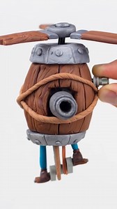 the flying machine from CLASH ROYALE mini in clay!! #clayclaim #polymerclay #handmade #clashroyale #sculpting | ClayClaim