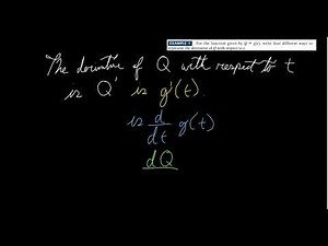 Applied Calculus 1.5: Leibniz Notation and the Power and Sum-Difference Rules