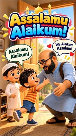 Tajdar Learns to Say Assalamu Alaikum 👋 | Islamic Kids Short