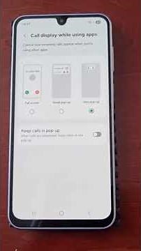 Samsung Galaxy A17 5G How to Change CALL-DISPLAY While using Apps