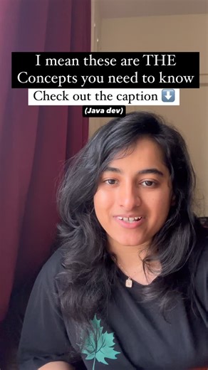 Ritika Singh on Instagram: "Take note 📝 ⬇️ 1. Core Java • Java 8+ features (Lambdas, Streams, Functional Interfaces) • Collections Framework • Multithreading and Concurrency (Executors, ForkJoinPool, CompletableFuture) • Exception Handling 2. Frameworks and Libraries • Spring Ecosystem: Spring Boot, Spring MVC, Spring Security, Spring Data JPA • Hibernate/JPA: ORM concepts, Lazy vs. Eager loading, Caching • Logging: Log4j, SLF4J, Logback 3. Databases • SQL (MySQL, PostgreSQL, Oracle) • NoSQL (M