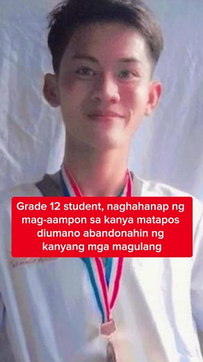 Bente kwatro anyos na estudyanteng nagahanap ng mag-aampon