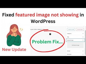 Fixed featured image not showing in WordPress || How to enable featured images option in WordPress