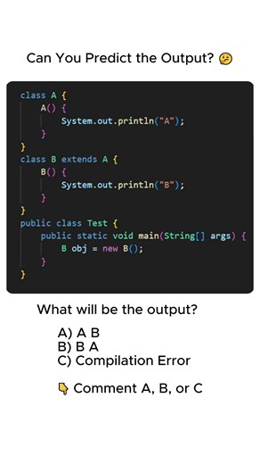 Java Constructor Trick 😳 #shorts #coding