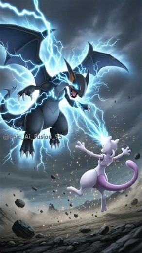🔥 Mewtwo vs Rayquaza, Arceus, Zekrom & Xerneas | Epic Pokémon Battle #shorts #ai #shortsfeed