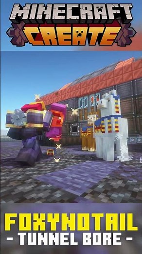 Create Mod Tunnel Bore Tank Timelapse #minecraft #gaming #minecraftbuilding