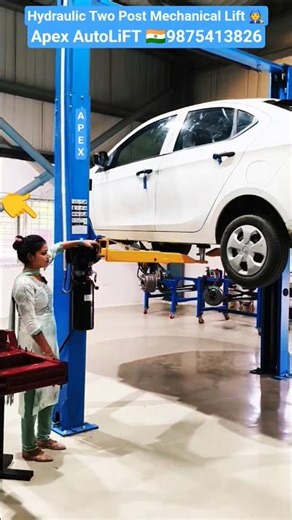 How To Work Hydraulic Two/2 Post Mechanical Lift Set For Use Car Repair & Servicing 👉 ITI FITTER AIM