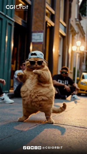 CGI Orbit™ | Street Swagger: Coco’s Backwards Hat & Shades Dance-Off! | CGI Orbit Watch Coco Chubby Cat rock her upside-down hat and shades, turning... | Instagram