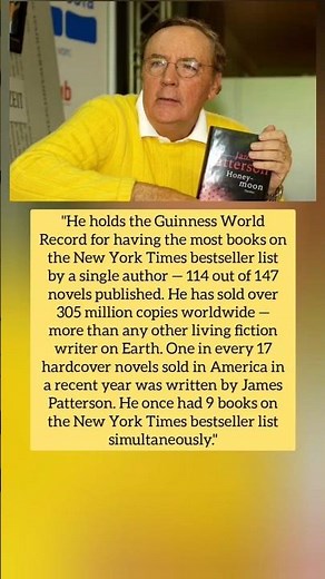 James Patterson ｜Mr.Beast's book author #jamespatterson
