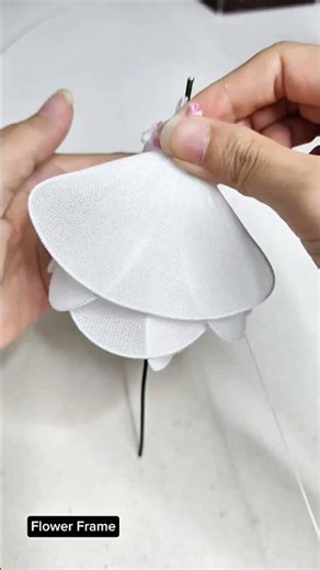 How to Make a Realistic White Rose|DIY Silk Fabric Flower Tutorial |Handmade Wedding Rose #whiterose