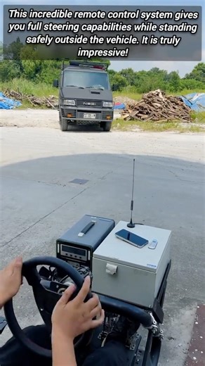 Driving a full size van using remote control technology