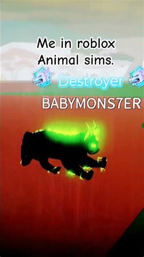Me in roblox Animal sims.