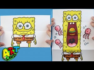 How to Draw a SPONGEBOB SURPRISE FOLD