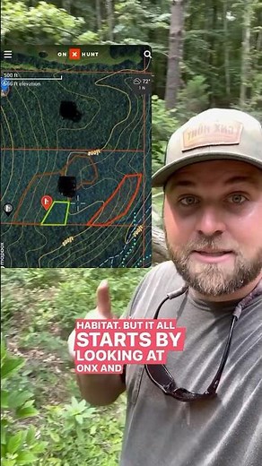 Scouting for places to conduct habitat improvements with the OnX Hunt App! #conservation #whitetail