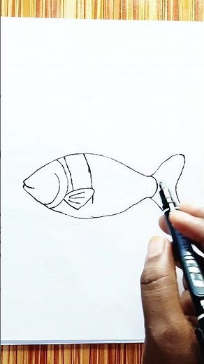How to Draw a Fish: A Step-by-Step Guide #short #shorts
