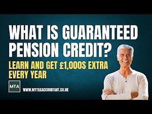 MTA Explains What Guaranteed Pension Credit Is in the UK and Who Can Claim It 2025-26