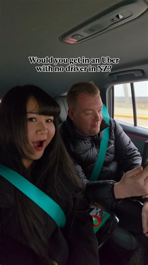 Vanessa & Anthony | NZ FOODIE on Instagram: "If driverless taxis launched in NZ, would you get in one? We experienced this for the first time in China, it's by a company called Apollo Run. It was scary yet quite interesting to see the car navigate through traffic, pedestrians, scooters and making turns, even cutting in lines on the motorway!! This car even has functions like karaoke, massage and games on the screens to play!"
