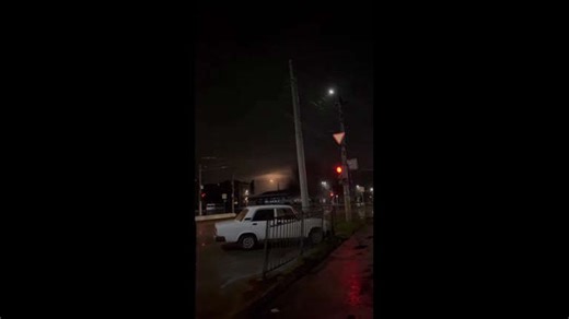 Drones fly over southern Russia's Taganrog