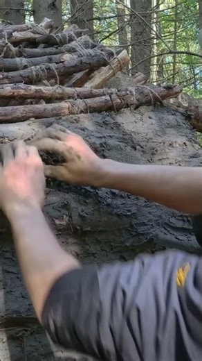 Forest engineering mastery! Watch this log build.