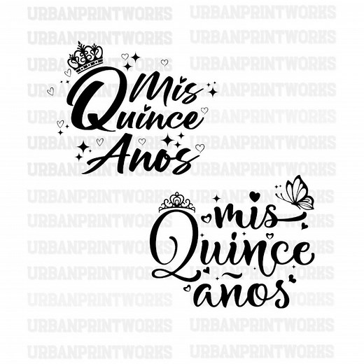 Mis Quince Anos Svg, Mis Quince Svg, Mis Quince Anos Shirt Svg, Quinceanera Svg, Sweet 15 Svg, Mis Quince Anos Png, Mis Quince Svg, Mis Xv - Etsy