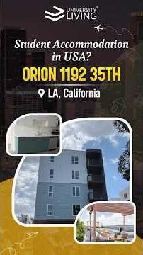 Orion 1192 35th Los Angeles | Student Housing In USA | USA Students Apartment Tour #shorts