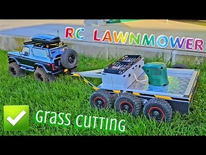 Remote controlled 18v Rc lawn mower! Easy Gardening Chores