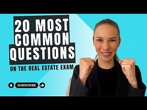 FIRST-TIME Pass: 20 Most Common Questions on the Real Estate Exam (2024)