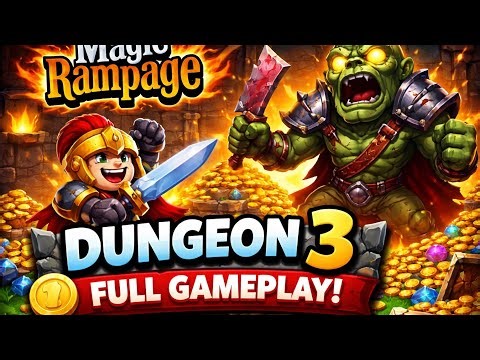 Magic Rampage Dungeon 3 Gameplay 🔥 | Full Clear | Walkthrough | Boss Fight
