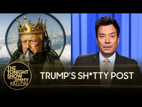 Trump Dumps Feces onto No Kings Protesters in Bizarre AI Video, George Santos Freed from Prison