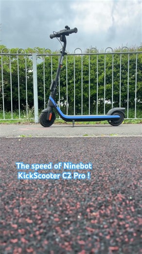 Speed of a Ninebot KickScooter C2 Pro and what the modes are called ! #escooter #fyp #gofamous