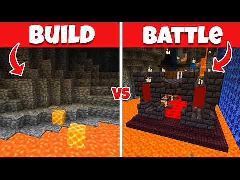 Building an EVIL SECRET BASE | Minecraft Build Battle