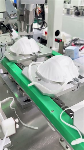 Fully Automatic 1860 Cup Elastic Band Buckle, Valve Welding, Headband Welding Mask Making Machine