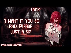 [ASMR] [ROLEPLAY] ♡thirsty vampire is desperate for blood♡ (binaural/F4A)